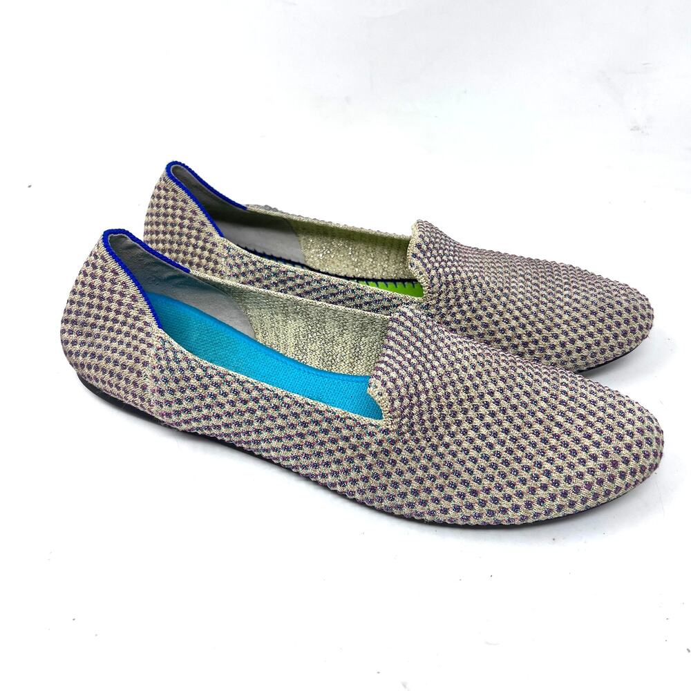 Rothys The Loafer Women's 11 Limited Edition Multi Metallic Flat Needs Insole